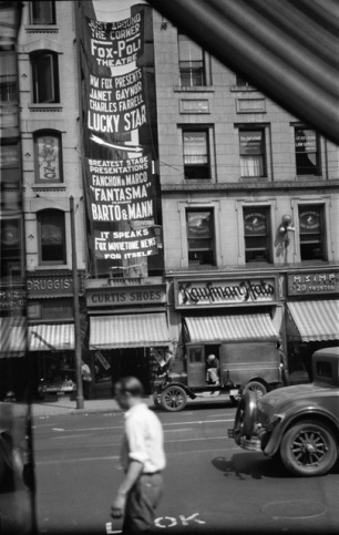 Banner advertising the show at the Fox Poli Theater in Springfield, Massachusetts - 1929.